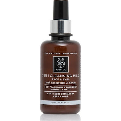APIVITA 3 IN 1 CLEANSING ΓΑΛΑΚΤΩΜΑ ΚΑΘΑΡΙΣΜΟΥ ΓΙΑ ΠΡΟΣΩΠΟ & ΜΑΤΙΑ 200ML