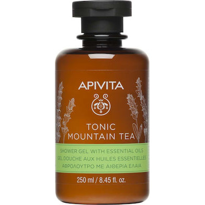 Apivita Tonic Mountain Tea Αφρόλουτρο σε Gel με Αιθέρια Έλαια 250ml