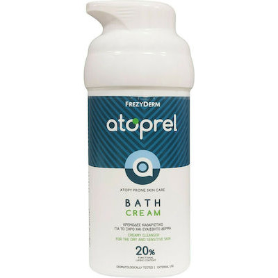 FREZYDERM Atoprel Bath Cream Κρεμώδες Καθαριστικό Προσώπου/Σώματος για το Ξηρό & Ευαίσθητο Δέρμα με Τάση Ατοπίας, 300ml