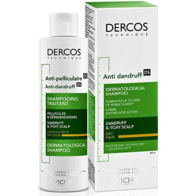 VICHY DERCOS SHAMPΟΟ ANTIPELLICULAIRE SECS ΞΗΡΑ ΜΑΛΛΙΑ 200ml