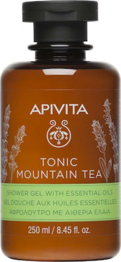 Apivita Tonic Mountain Tea Αφρόλουτρο σε Gel με Αιθέρια Έλαια 250ml