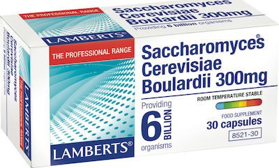 LAMBERTS SACCHAROMYCES CEREVISIAE BOULARDII 300MG 30CAPS