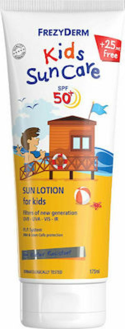 Frezyderm Kids Suncare SPF50 Παιδικό Αντηλιακό Γαλάκτωμα για Πρόσωπο & Σώμα 175ml