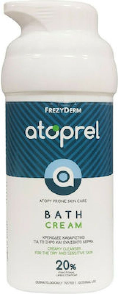 FREZYDERM Atoprel Bath Cream Κρεμώδες Καθαριστικό Προσώπου/Σώματος για το Ξηρό & Ευαίσθητο Δέρμα με Τάση Ατοπίας, 300ml