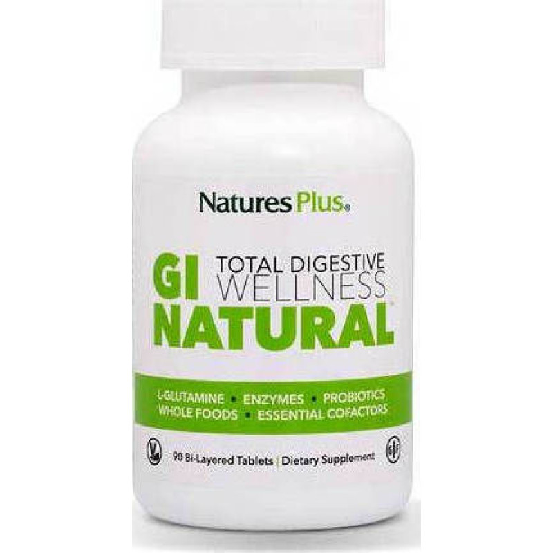 Nature's Plus GI Natural Συμπλήρωμα με Προβιοτικά & Πρεβιοτικά 90 ταμπλέτες