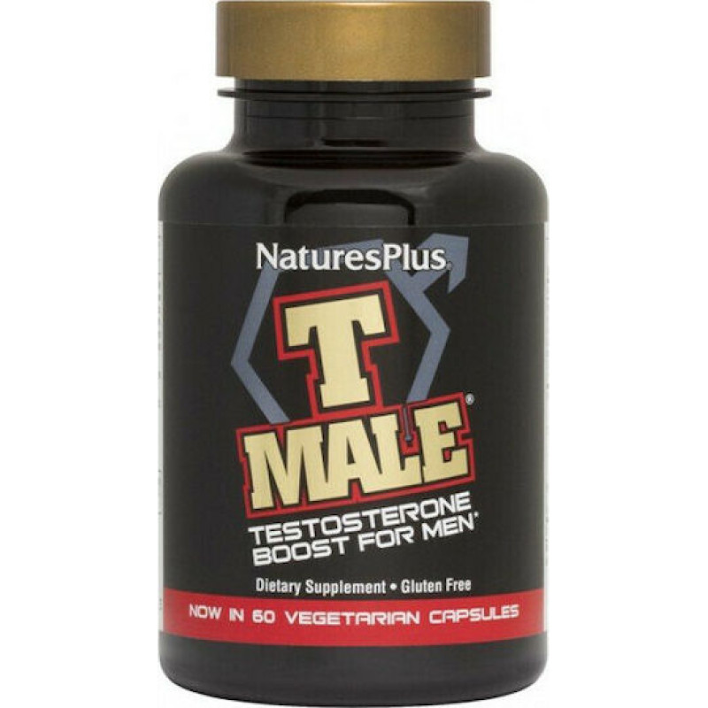 Nature's Plus T-Male Συμπλήρωμα για Λίμπιντο & Ενίσχυση της Τεστοστερόνης 60 κάψουλες