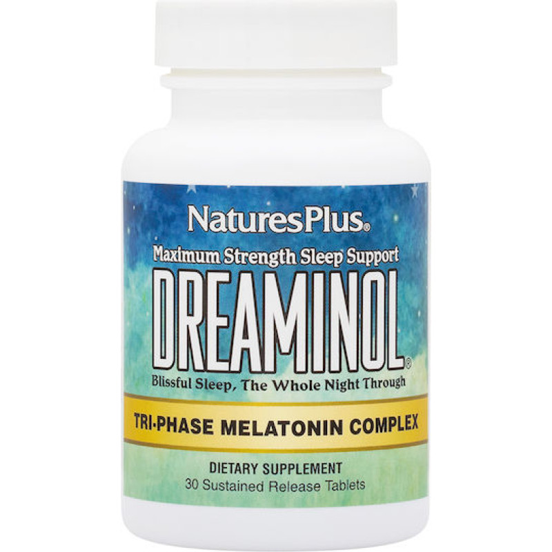 Nature's Plus Dreaminol Tri-phase Melatonin Complex Συμπλήρωμα για τον Ύπνο 30 ταμπλέτες
