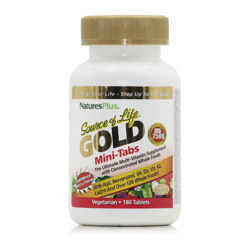 Nature's Plus Source Of Life Gold Πολυβιταμίνη για Ενέργεια 180 ταμπλέτες