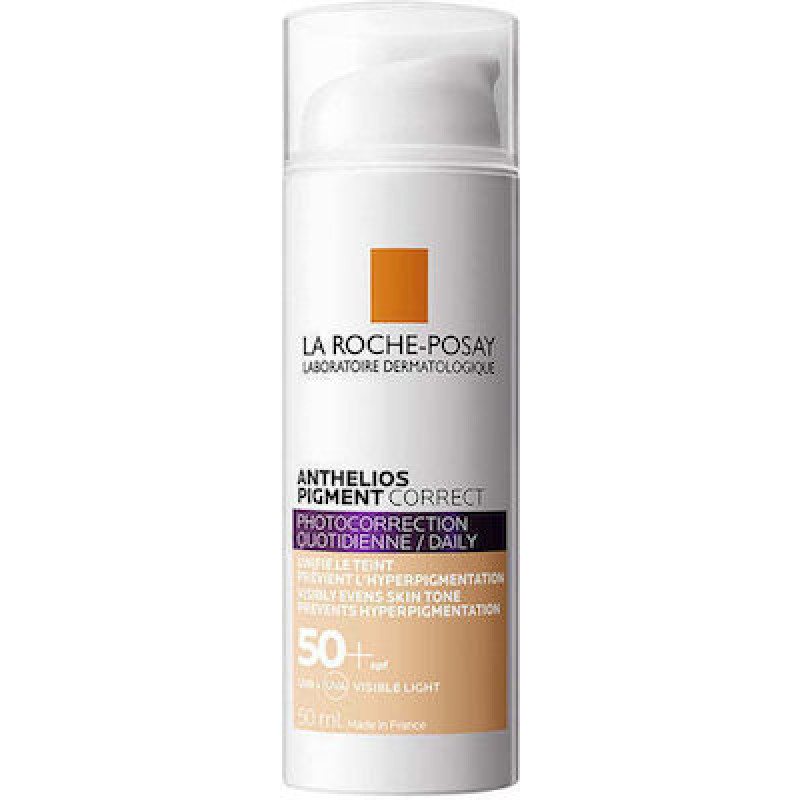 La Roche Posay – Anthelios UVMune Pigment Correct SPF50+ Light Cream-Αντηλιακή Κρέμα κατα της Φωτογήρανσης και των Ατελειών 50ml