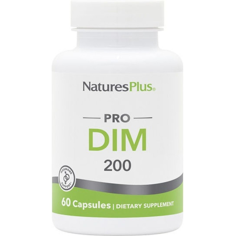 Nature's Plus Pro DIM 200mg Συμπλήρωμα για την Εμμηνόπαυση 60 κάψουλες