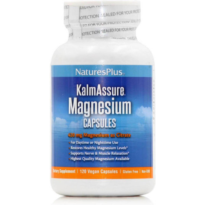 Nature's Plus KalmAssure Magnesium 400mg 90 φυτικές κάψουλες