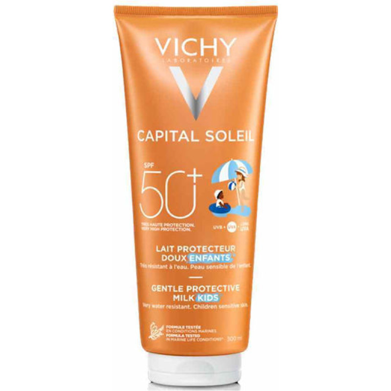 Vichy Capital Soleil Gentle Milk For Children SPF50 300ml | Παιδικό Αντιηλιακό Γαλάκτωμα Προσώπου & Σώματος