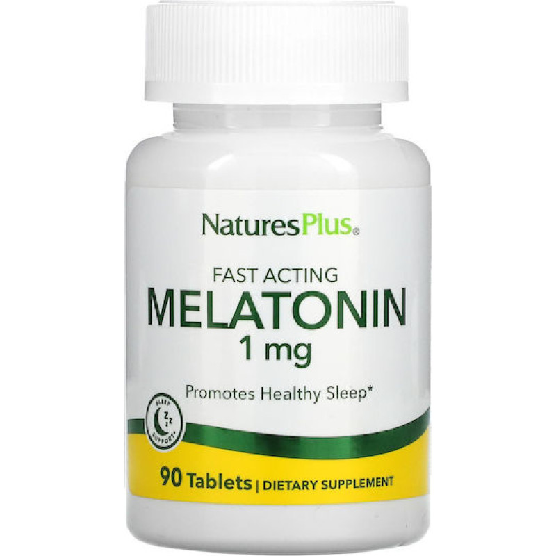 Nature's Plus Melatonin 1mg Συμπλήρωμα για τον Ύπνο 90 ταμπλέτες