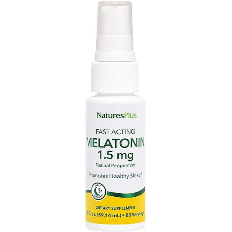 Nature's Plus Melatonin 1mg Συμπλήρωμα για τον Ύπνο 58.46ml