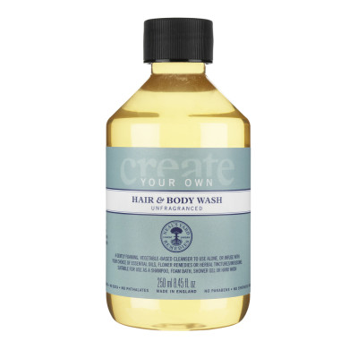NEAL'S YARD REMEDIES CREATE YOUR OWN HAIR & BODY WASH UNFRAGRANCED 250ML