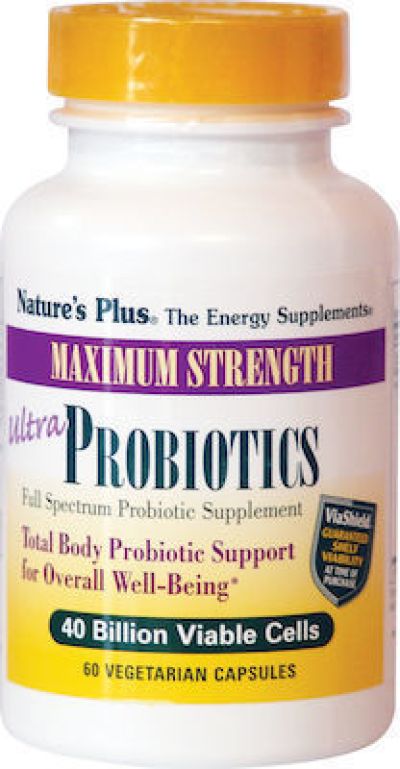 NATURES PLUS Ultra Probiotics 60 Φυτικές Κάψουλες