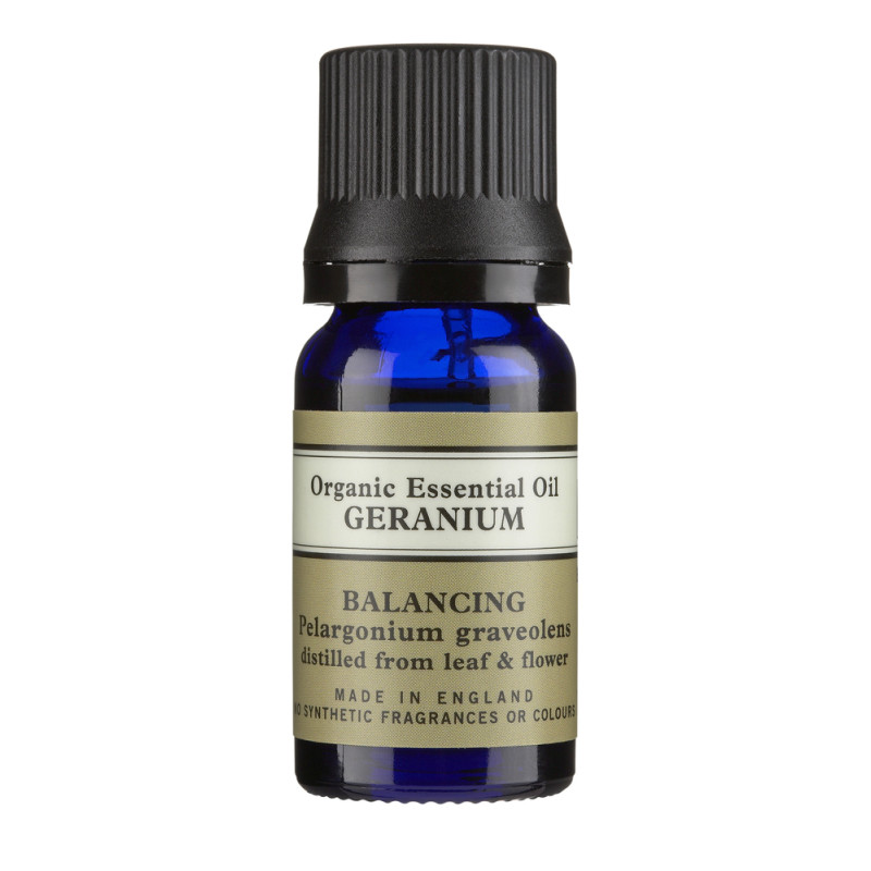 NEAL'S YARD REMEDIES ORGANIC ESSENTIAL OIL GERANIUM BALANCING 10ML