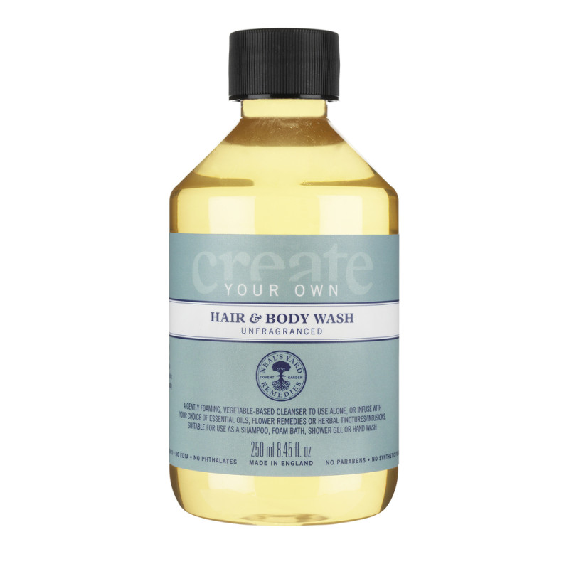NEAL'S YARD REMEDIES CREATE YOUR OWN HAIR & BODY WASH UNFRAGRANCED 250ML