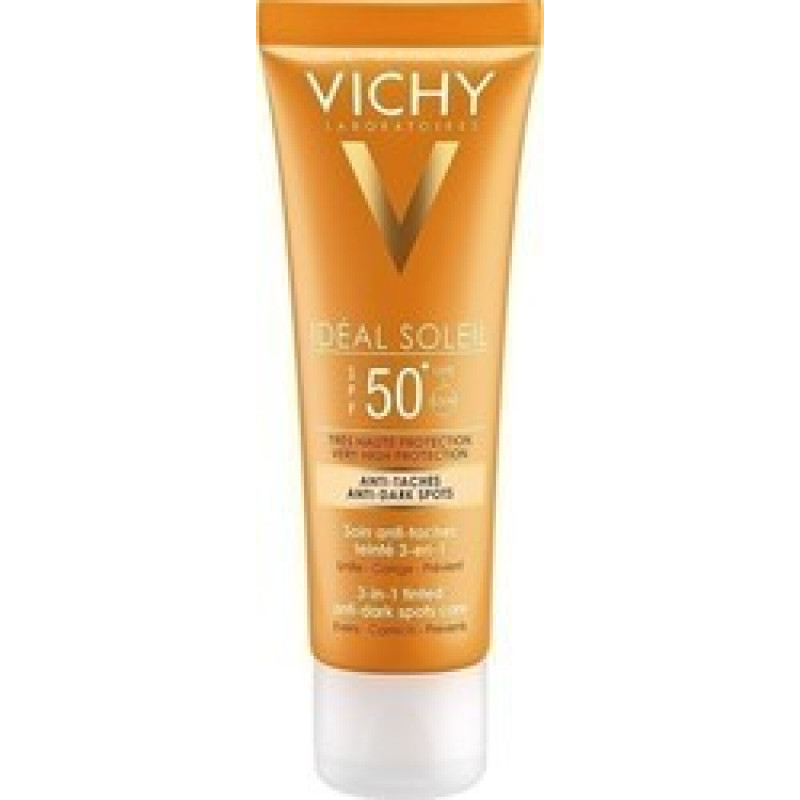 VICHY IDEAL SOLEIL SPF50+ 3ΣΕ1 ΔΡΑΣΗ ΚΑΤΑ ΤΩΝ ΚΗΛΙΔΩΝ ΜΕ ΧΡΩΜΑ 50ML