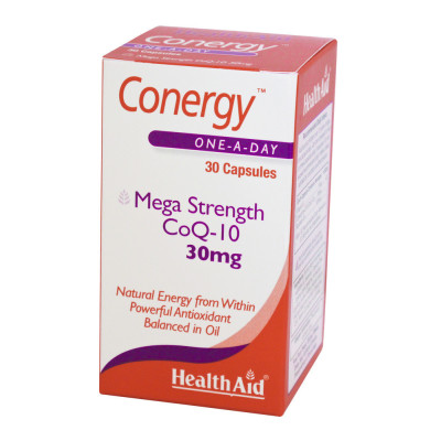 HEALTH AID CONERGY CO Q10 30MG 30CAP