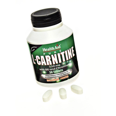 HEALTH AID L CARNITINE 550MG 30TAB