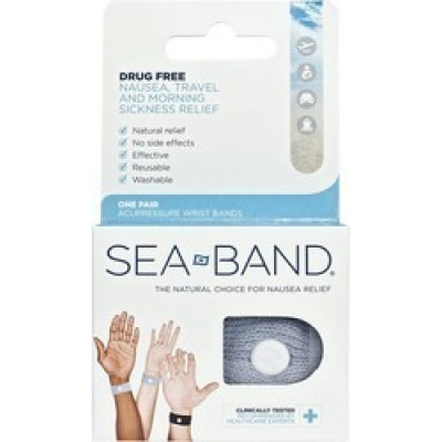 SEA BAND ADULTS ( All Types of Nausea ) ΠEΡΙΚΑΡΠΙΟ ΝΑΥΤΙΑΣ ΓΚΡΙ