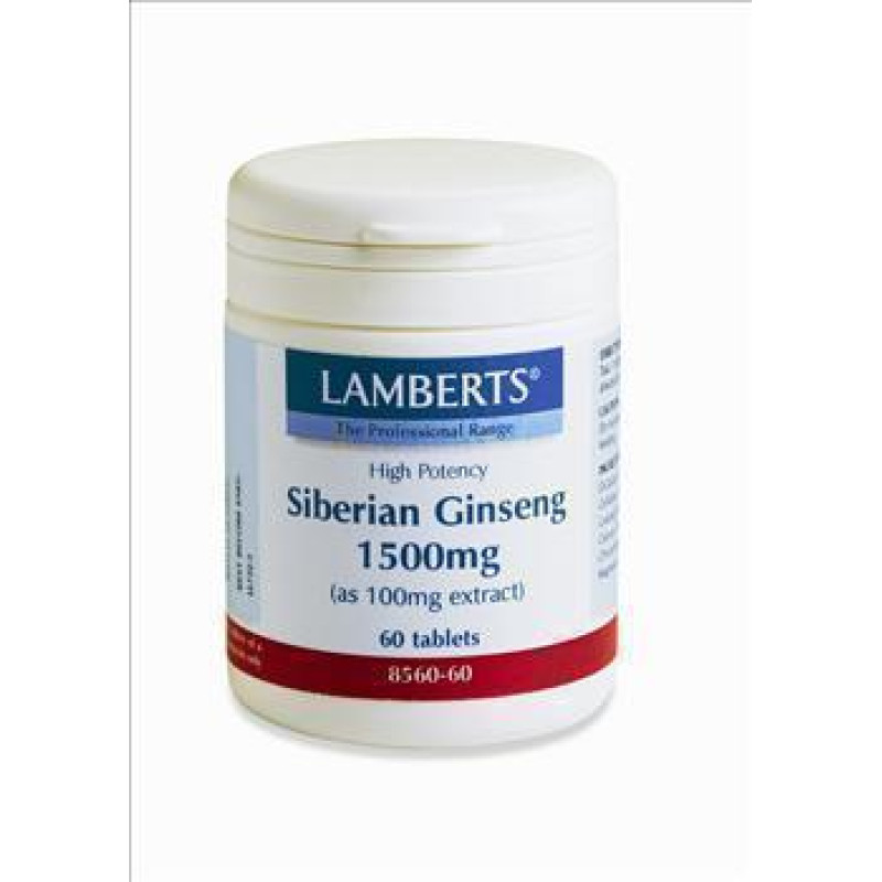LAMBERTS SIBERIAN GINSENG 1500MG 60TAB