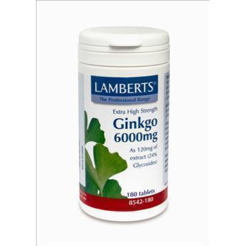 LAMBERTS GINKG BILOB EXTRAC 6000MG 180T