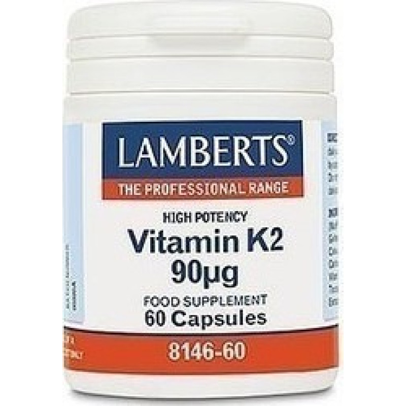 LAMBERTS VITAMIN K2 90MG 60 CAPSULES