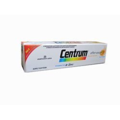 CENTRUM A-Zinc EFFERVESCENT 20 ΑΝΑΒΡΑΖΟΝΤΑ ΔΙΣΚΙΑ