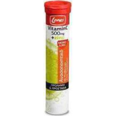 LANES VITAMINC 500MG + ZINC 20 EFFERV