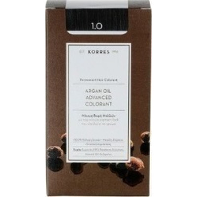KORRES ARGAN OIL 1.0 ΜΟΝΙΜΗ ΒΑΦΗ ΜΑΥΡΟ 75ML