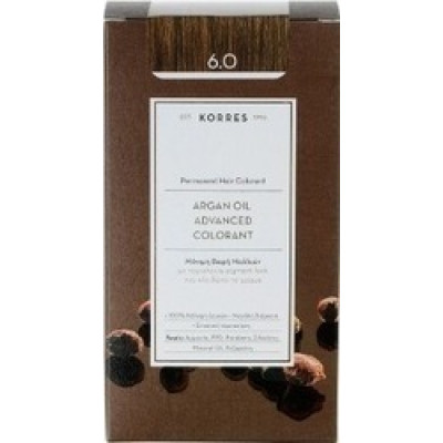 KORRES ARGAN OIL 6.1 ΜΟΝΙΜΗ ΒΑΦΗ ΞΑΝΘΟ ΣΚΟΥΡΟ ΣΑΝΤΡΕ 75ML