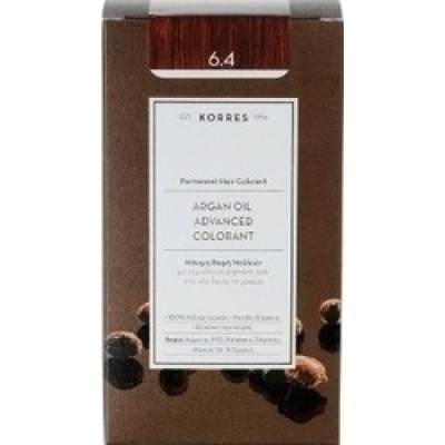 KORRES ARGAN OIL 6.4 ΜΟΝΙΜΗ ΒΑΦΗ ΞΑΝΘΟ ΣΚΟΥΡΟ ΧΑΛΚΙΝΟ 75ML