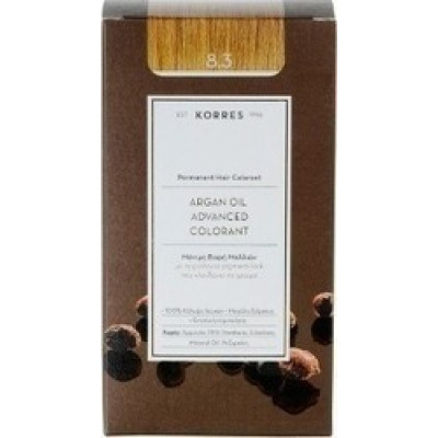 KORRES ARGAN OIL 8.3 ΜΟΝΙΜΗ ΒΑΦΗ ΞΑΝΘΟ ΑΝΟΙΧΤΟ ΧΡΥΣΟ/ΜΕΛΙ 75ML
