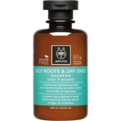APIVITA OILY ROOTS & DRY ENDS SHAMPOO ΣΑΜΠΟΥΑΝ ΕΞΙΣΟΡΡΟΠΗΣΗΣ ΓΙΑ ΛΙΠΑΡΕΣ ΡΙΖΕΣ & ΞΗΡΕΣ ΑΚΡΕΣ ΜΕ ΤΣΟΥΚΝΙΔΑ & ΠΡΟΠΟΛΗ 250ML