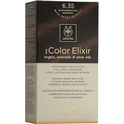 APIVITA MY COLOR ELIXIR Βαφή Μαλλιών 6.35 Ξανθό Σκούρο Μελί Μαονί