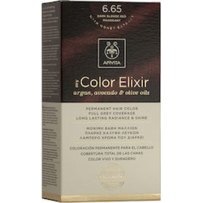 APIVITA MY COLOR ELIXIR Βαφή Μαλλιών 6.65 Έντονο Κόκκινο