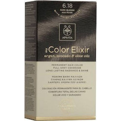 APIVITA MY COLOR ELIXIR Βαφή Μαλλιών 6.18 Ξανθό Σκούρο Σαντρέ Περλέ