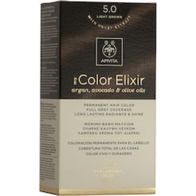 APIVITA MY COLOR ELIXIR Βαφή Μαλλιών 5.0 Καστανό Ανοιχτό