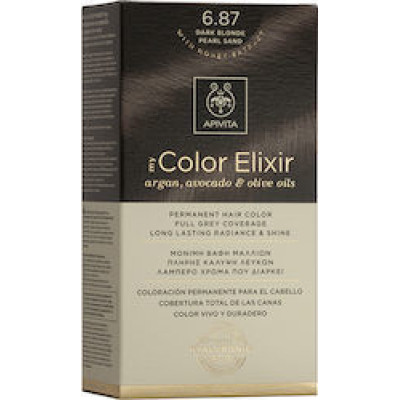 APIVITA MY COLOR ELIXIR Βαφή Μαλλιών 6.87 Ξανθό Σκούρο Περλέ