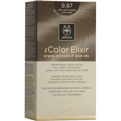 APIVITA MY COLOR ELIXIR Βαφή Μαλλιών 9.87 Ξανθό Πολύ Ανοιχτό Περλέ Μπεζ