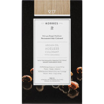 KORRES ARGAN OIL AGELESS COLORANT ΜΟΝΙΜΗ ΒΑΦΗ ΜΑΛΛΙΩΝ 9.17 ΚΑΤΑΞΑΝΘΟ ΑΝΟΙΧΤΟ ΜΠΕΖ 50ml
