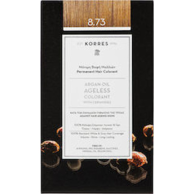 KORRES ARGAN OIL AGELESS COLORANT ΜΟΝΙΜΗ ΒΑΦΗ ΜΑΛΛΙΩΝ 8.73 ΧΡΥΣΗ ΚΑΡΑΜΕΛΑ 1 ΤΜΧ