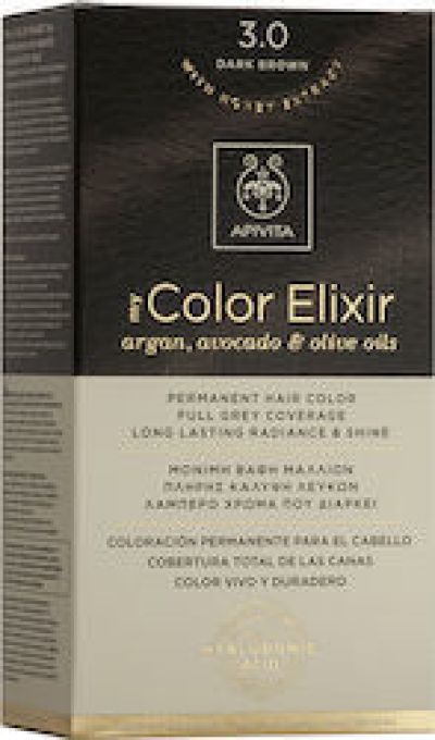 APIVITA MY COLOR ELIXIR Βαφή Μαλλιών 3.0 Καστανό Σκούρο