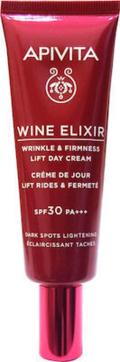APIVITA Wine Elixir Aντιρυτιδική Κρέμα Ημέρας SPF30 για Σύσφιξη & Lifting – Αποχρωματισμός πανάδων 40ml