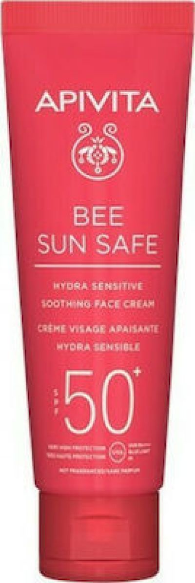 APIVITA BEE SUN SAFE HYDRA SENSITIVE SPF50 SOOTHING FACE CREAM 50ml