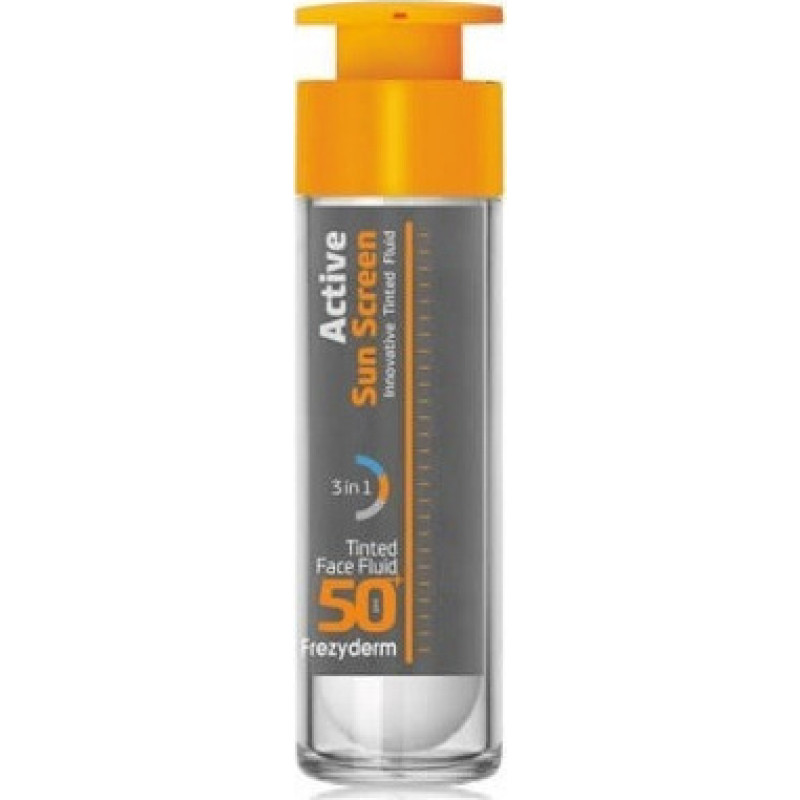 FREZYDERM ACTIVE SUN SCREEN BLACK FACE FLUID 50+ 50ML