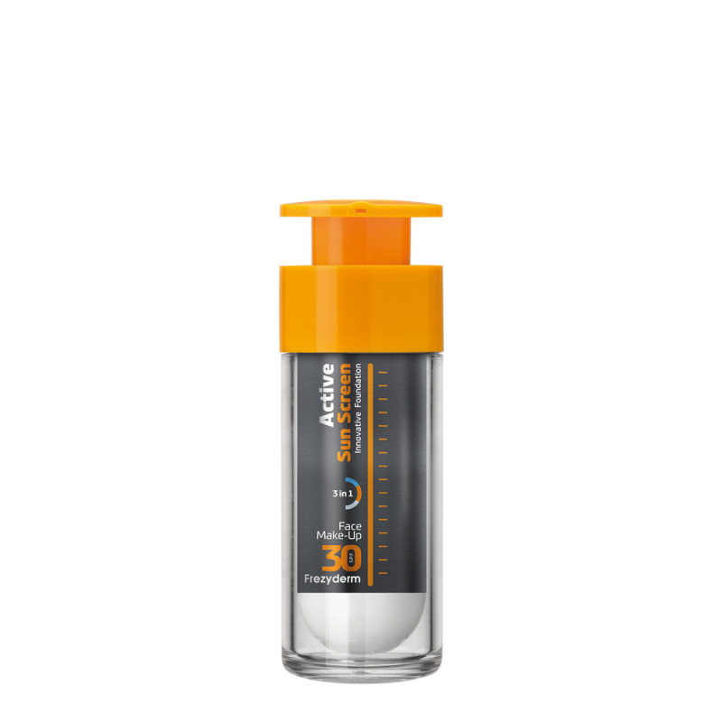FREZYDERM ACTIVE SUN SCREEN FACE CREAM MAKE UP SPF30 30ml