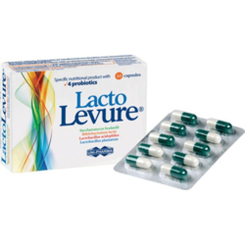 UNI-PHARMA UNI-PHARMA LACTOLEVURE ΣΥΜΠΛΗΡΩΜΑ ΔΙΑΤΡΟΦΗΣ ΜΕ 4 ΠΡΟΒΙΟΤΙΚΑ 10 ΚΑΨΟΥΛΕΣ